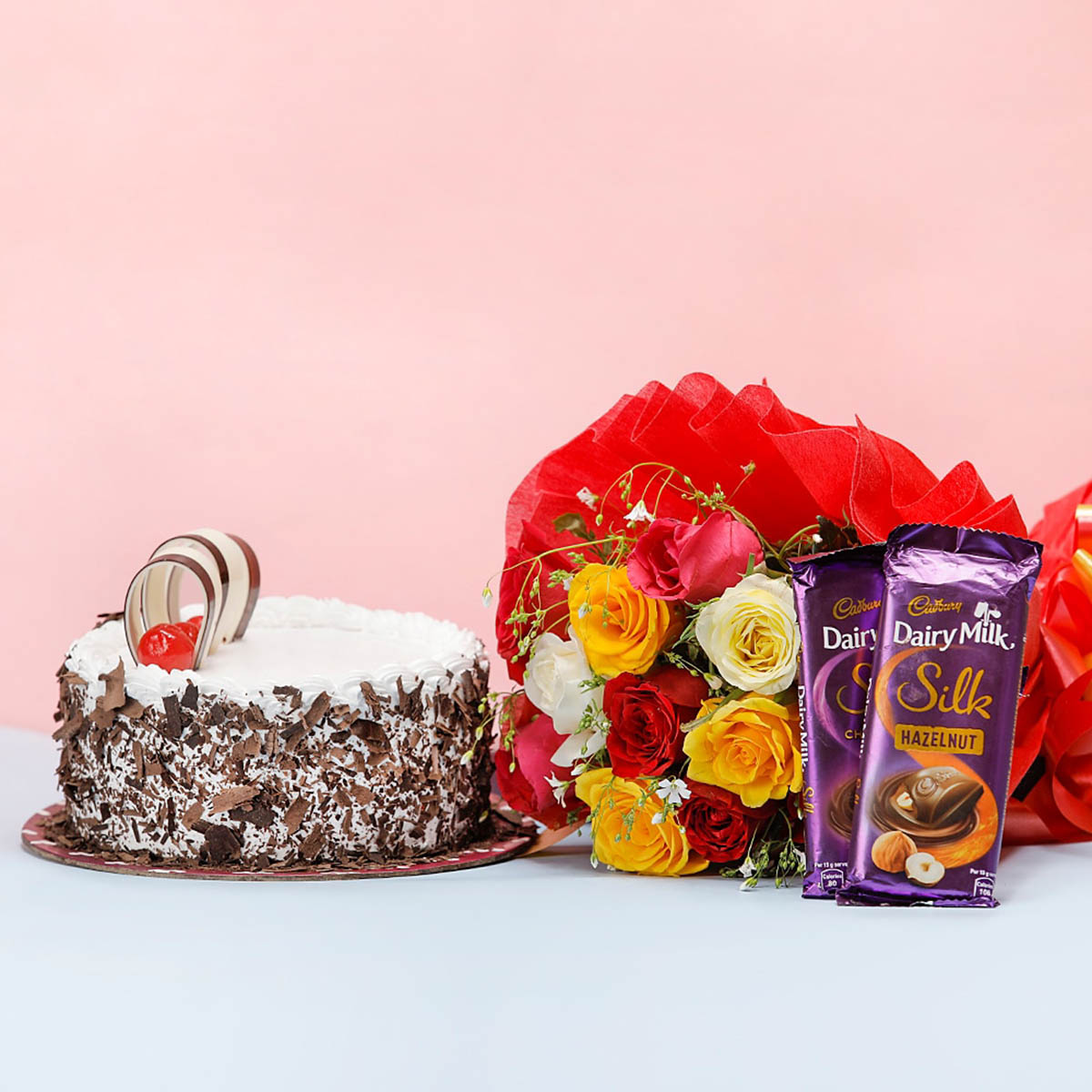 Combo with Cake and Flower