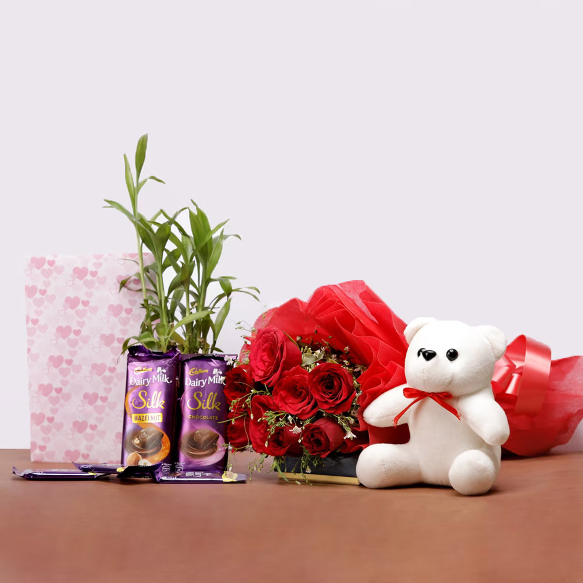 Combo with Plant and Rose