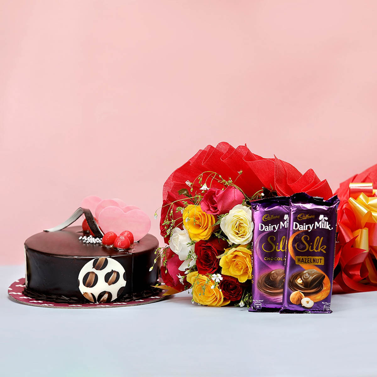 Combo with Flower and Cake