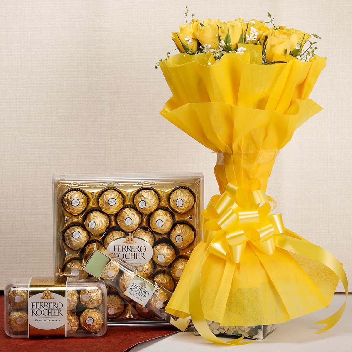 Combo with Flower and Chocolate