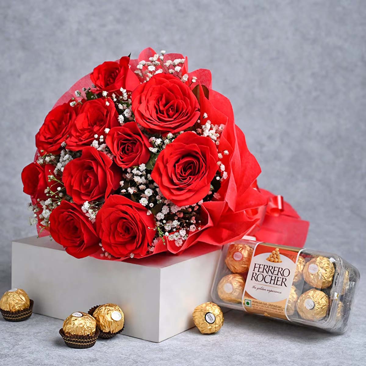 Combo with Chocolate and Flower