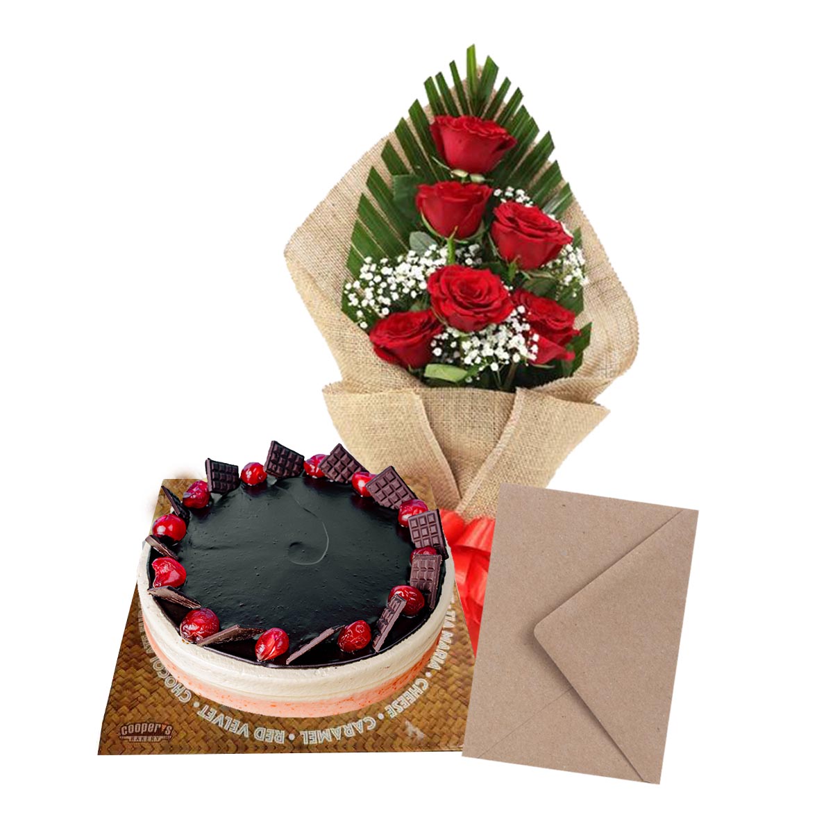 Combo with Cake and Flower