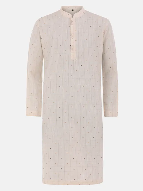 Ecru Cotton Panjabi
