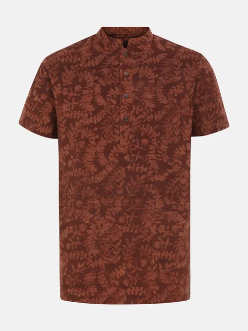 Deep Brown Wax Dyed Endi Cotton Fatua