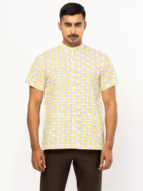 White Printed Cotton Fatua