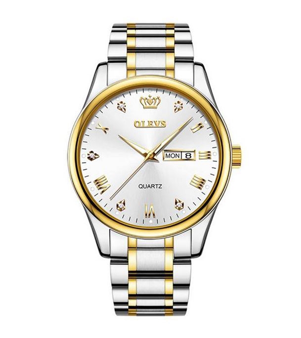 OLEVS 5563SGL Men's Stainless Steel Quartz Wrist Watch