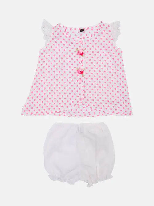 White Printed Cotton Nima Set