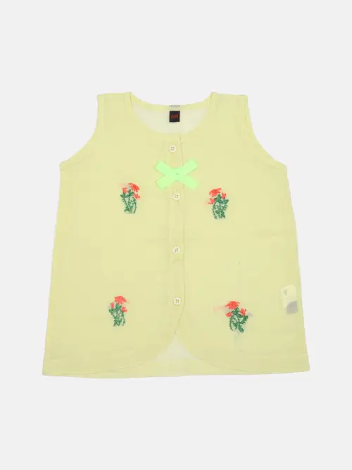 Peach Embroidered Voile Nima