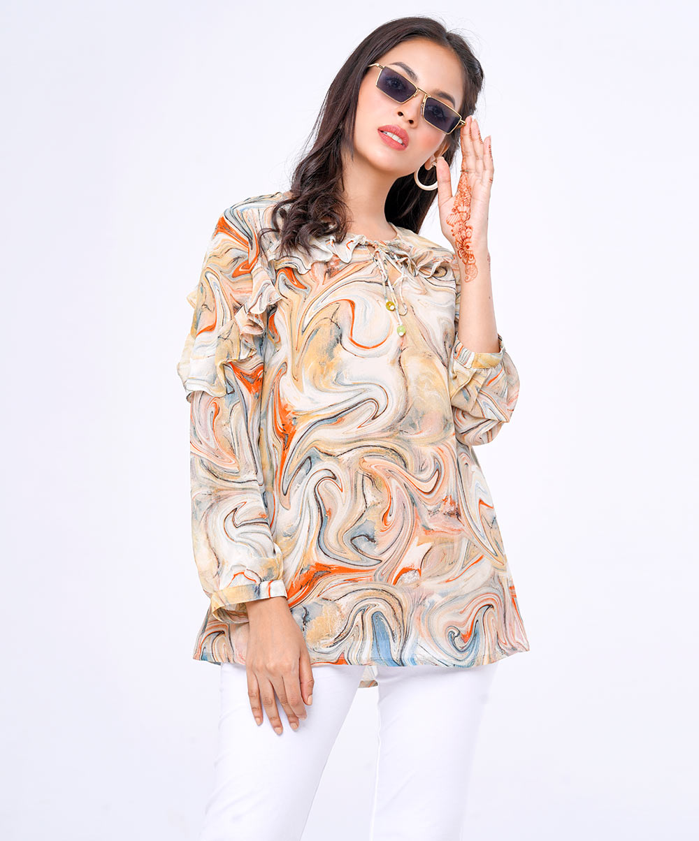 Multi-Color Georgette Woven Tops