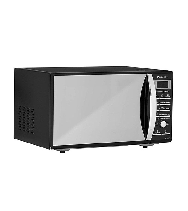 Panasonic 27 Liter Convection Microwave Oven, Black Mirror Finish, Rotisserie (NN-CD684BFDG)