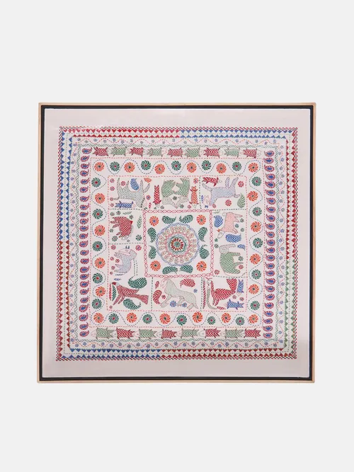 Nakshi Kantha Cotton Wall Hanging Tapestry