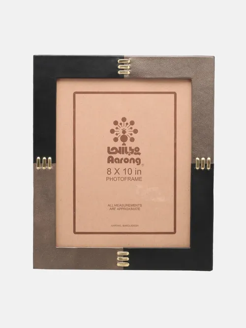 Black Leather Photo Frame