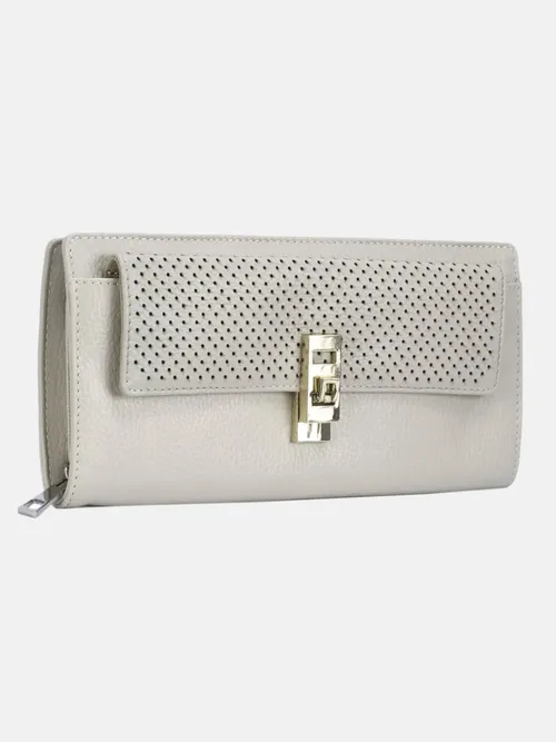 Beige Leather Purse