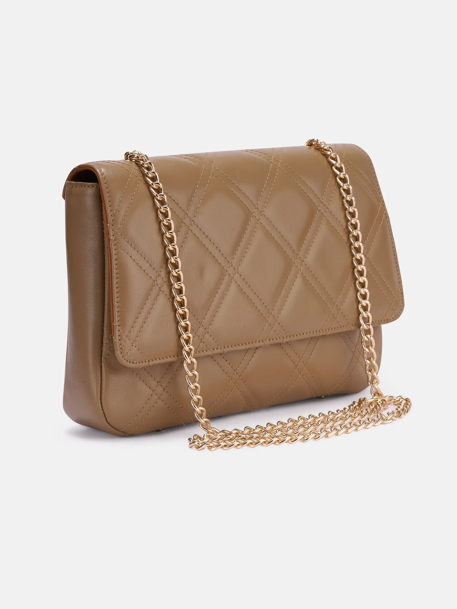 Golden Genuine Leather Bag