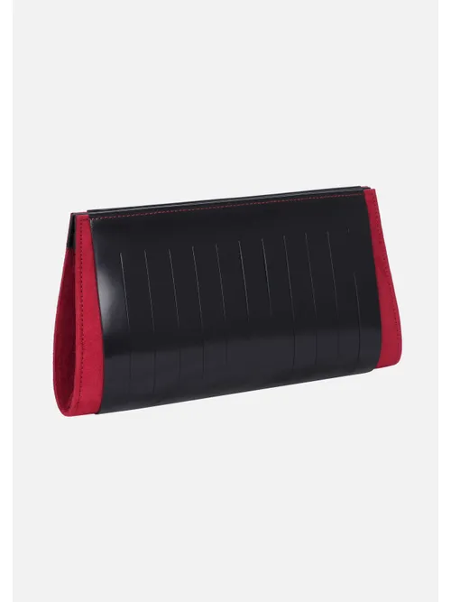 Red Suede Velvet Purse