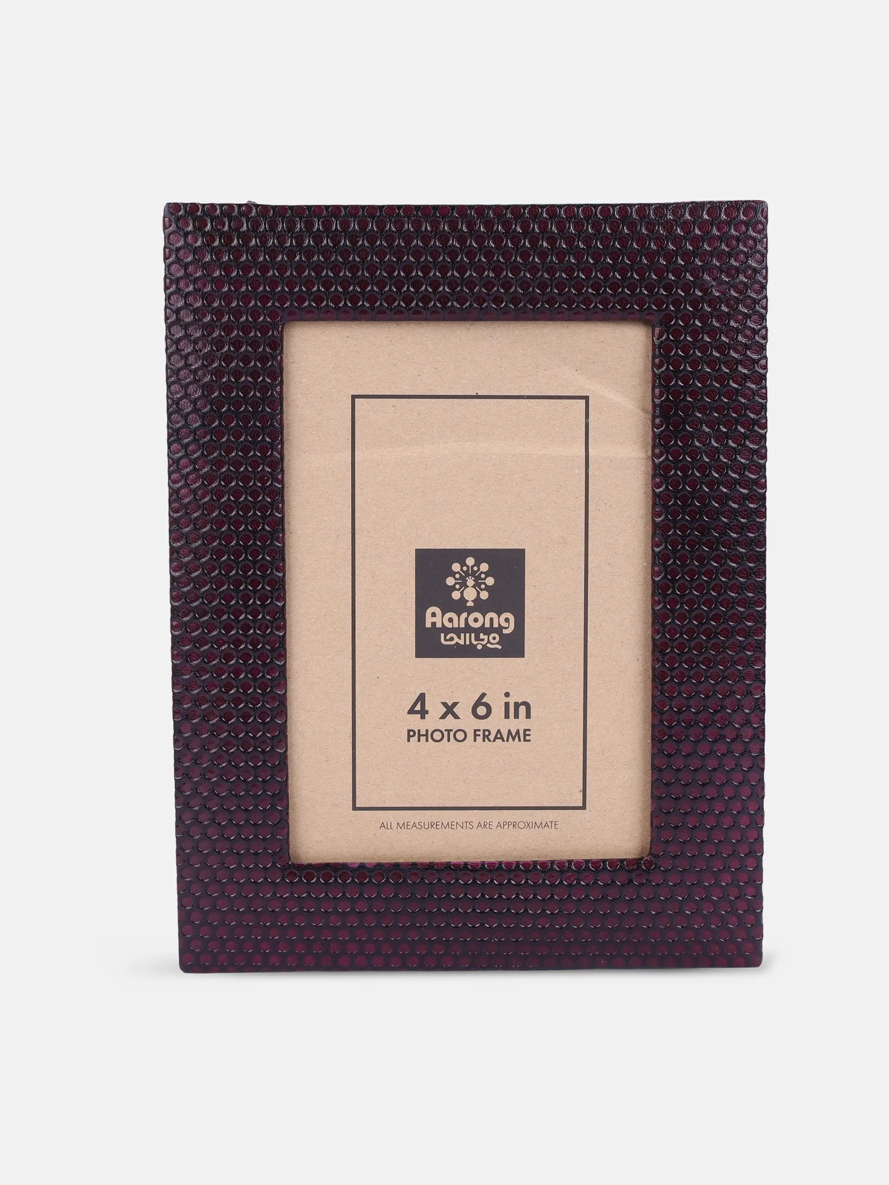 Chocolate Embossed Genuine Leather Photo Frame