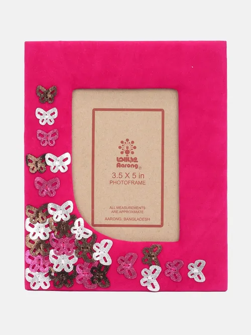 Fuchsia Velvet Photo Frame