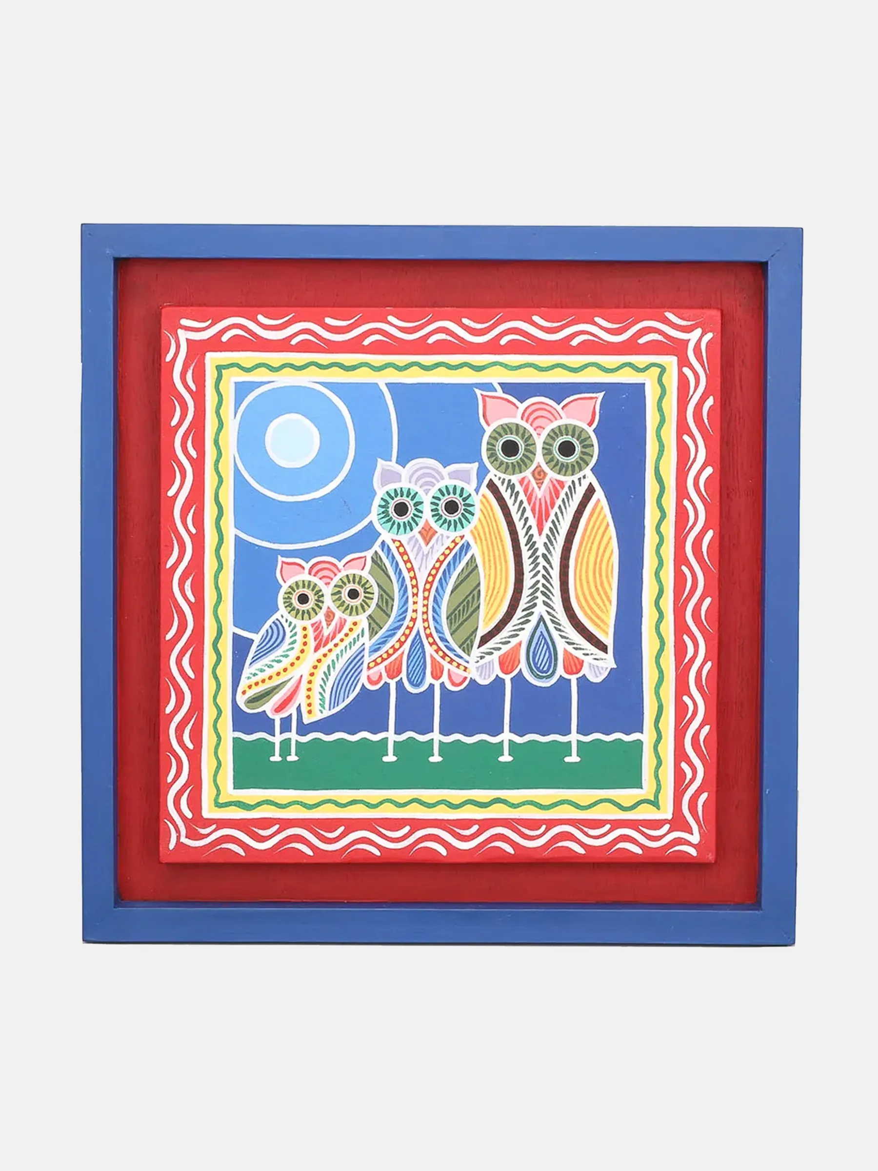 Rickshaw Painted Wooden Wall Hanging