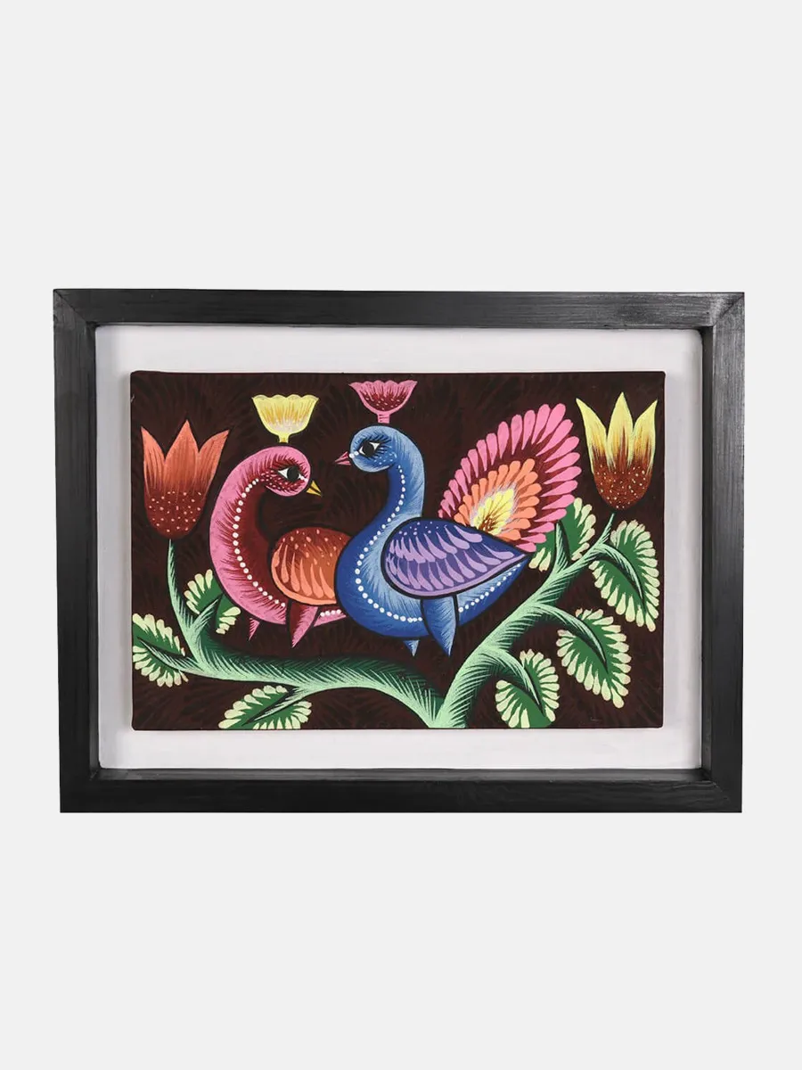 Rickshaw Painted Wooden Wall Hanging