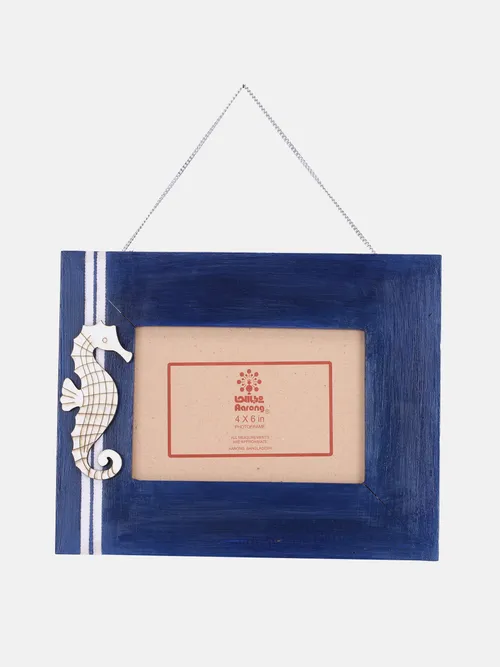 Wooden Sea Horse Design Hanging/Standing Photo Frame