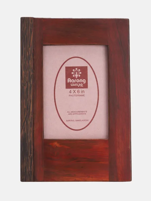 Red Wooden Photo Frame with Stand