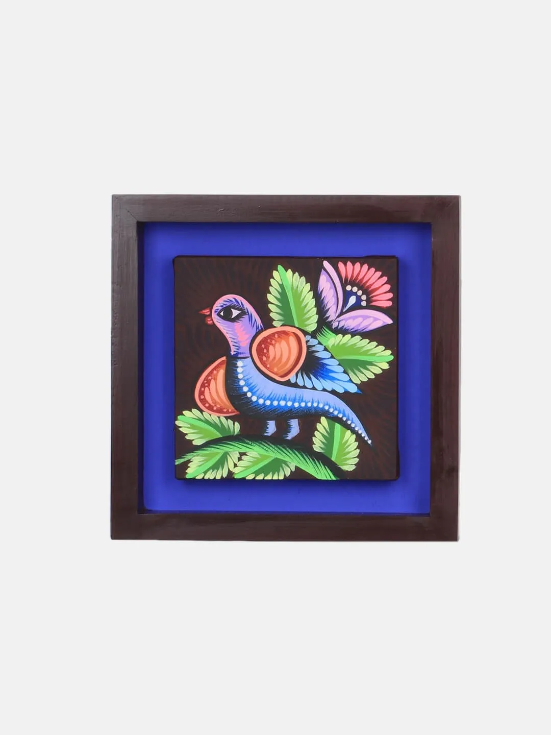 Rickshaw Painted Wooden Wall Hanging