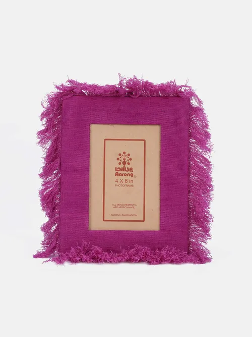 Purple Jute Photo Frame