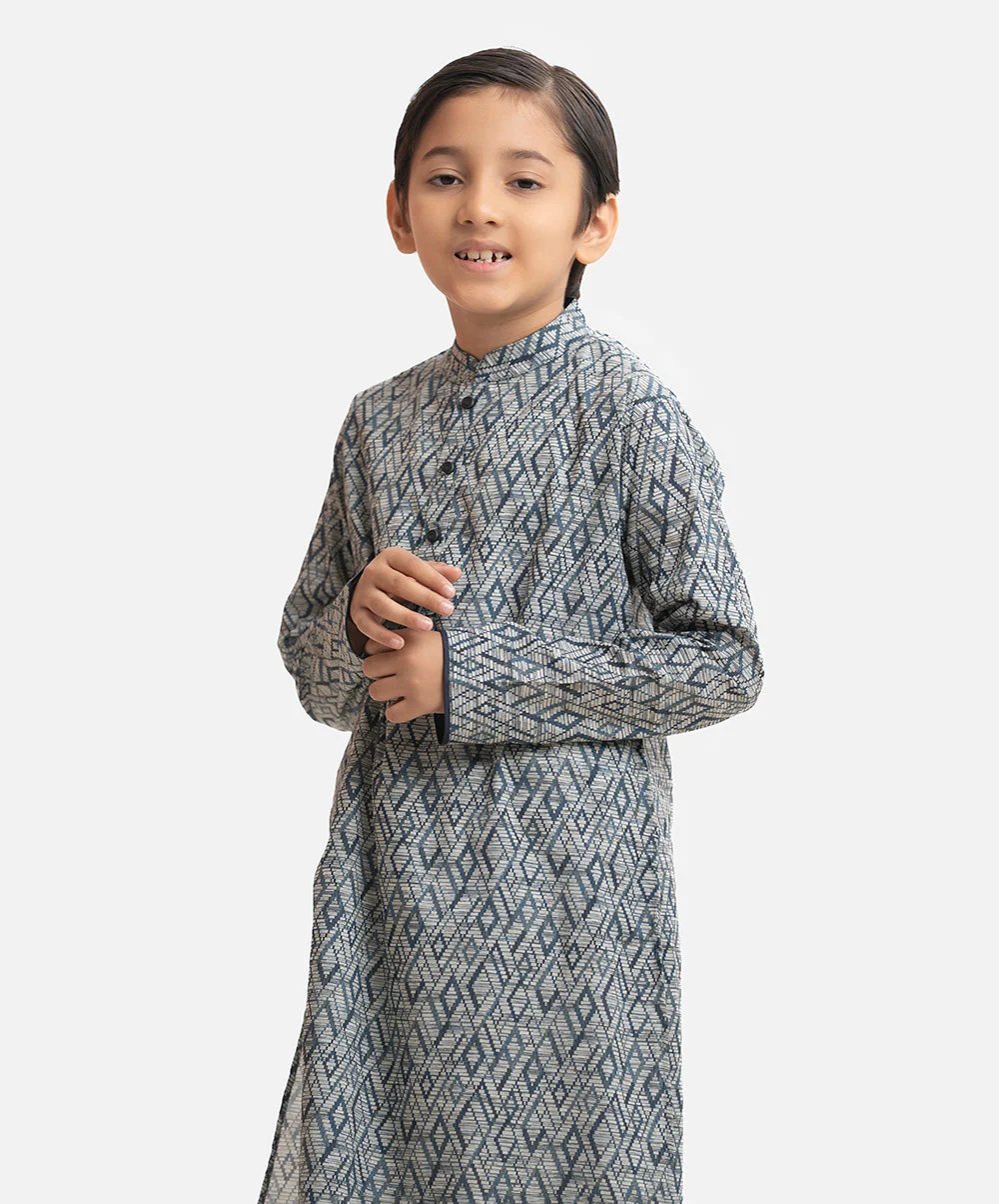 Printed Cotton Kids Panjabi