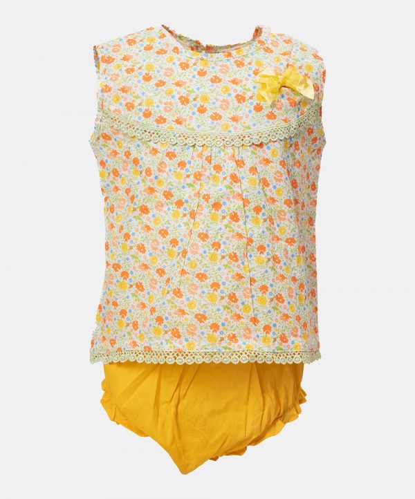 Yellow Cotton Newborns Nima Set