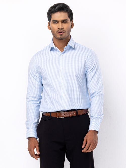 White Check Cotton Executive Premium Shirt