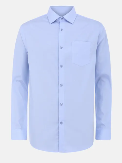 Light Blue Textured Cotton Executive Formal Shirt