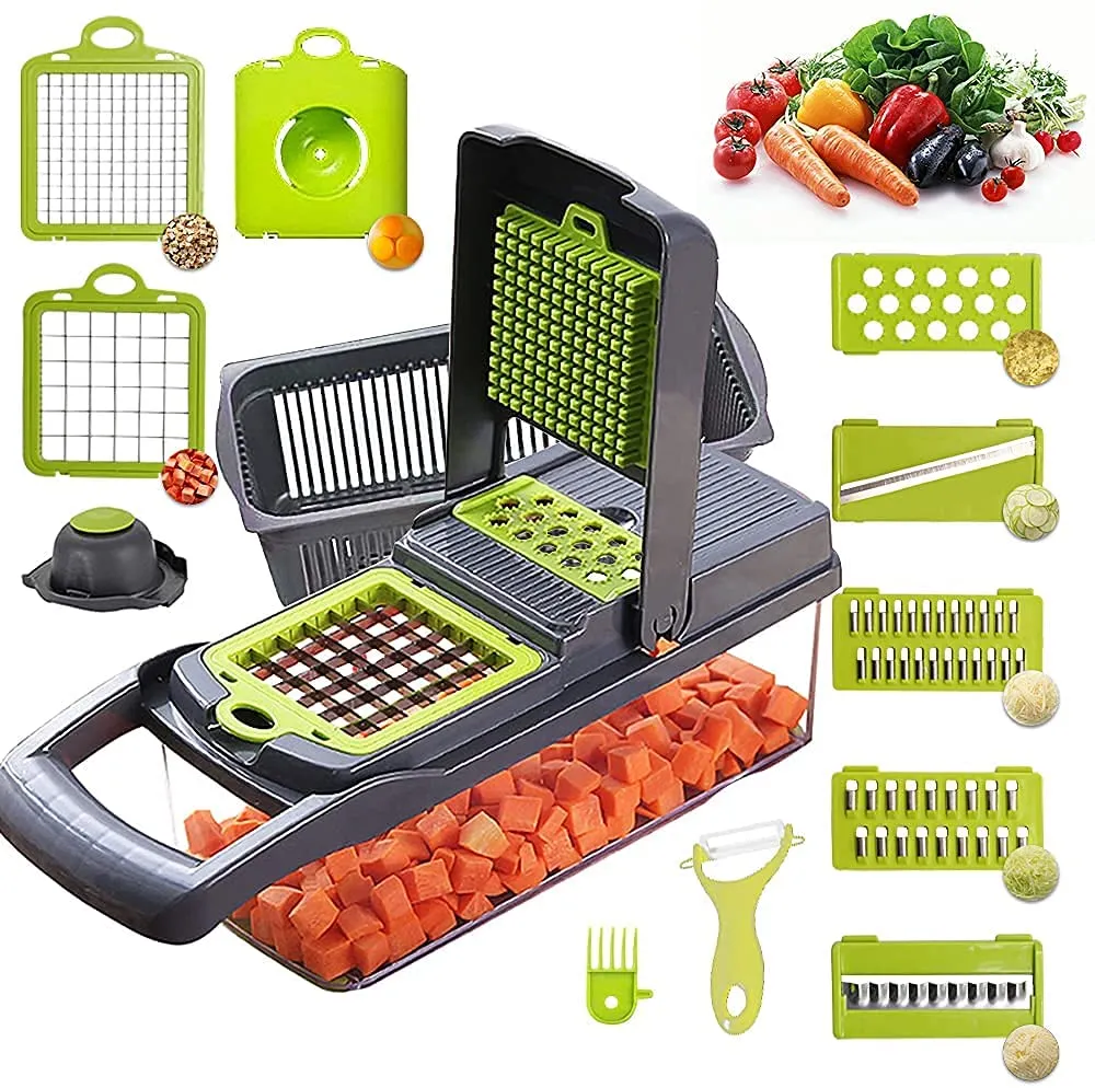 Slicer Vegetable Cutter Chopper veggie-16 pcs
