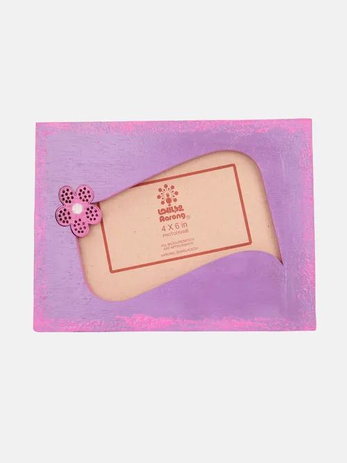 Purple Wooden Photo Frame