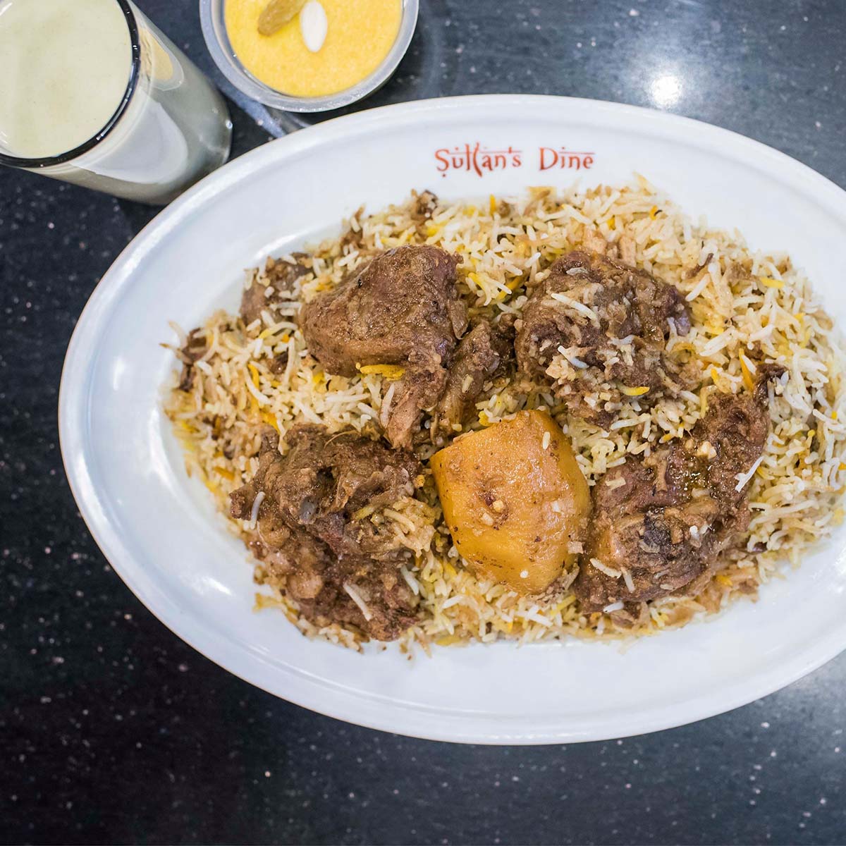Basmati Kacchi with Borhani