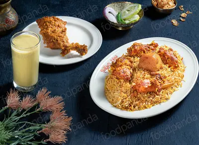 Basmati Kacchi with Chicken Roast & Borhani - 1:1