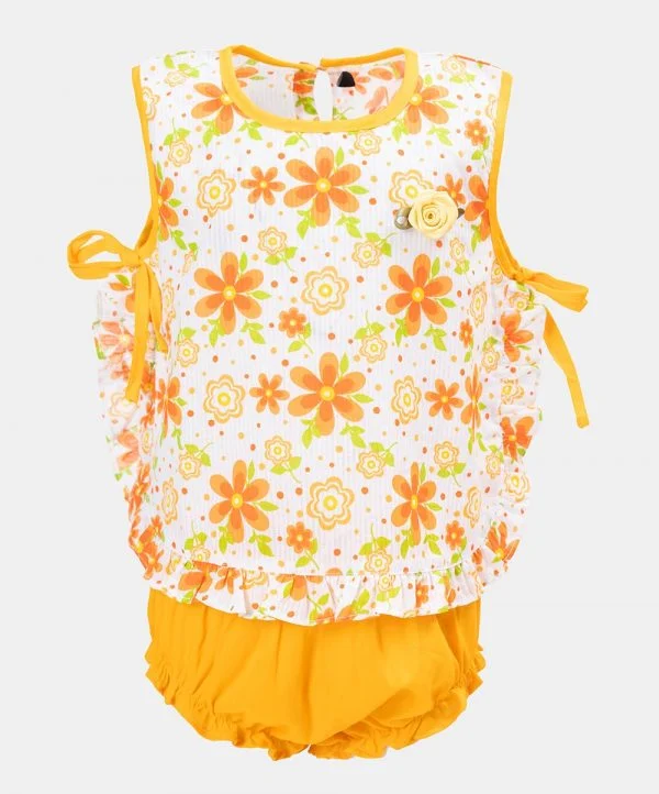 Yellow Cotton Newborns Nima Set