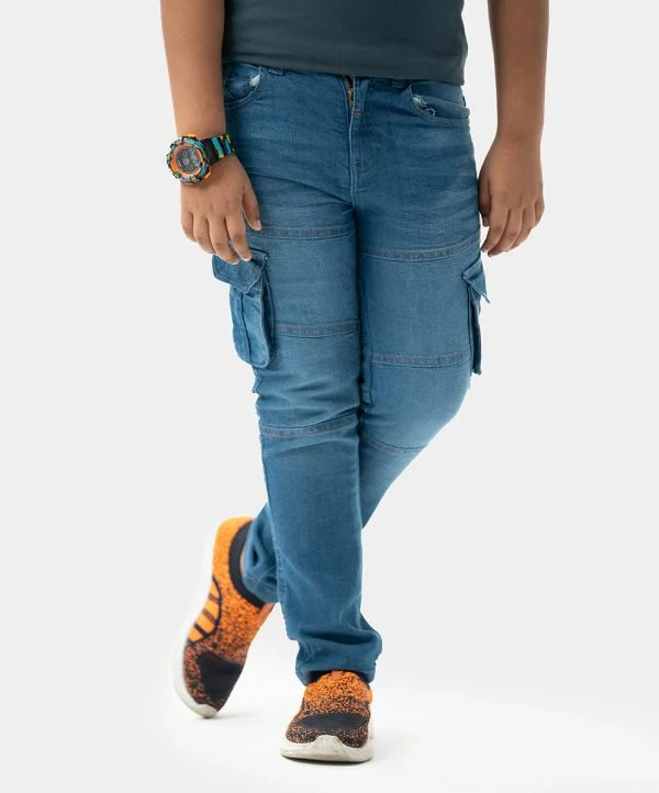 Blue Denim Long Pants