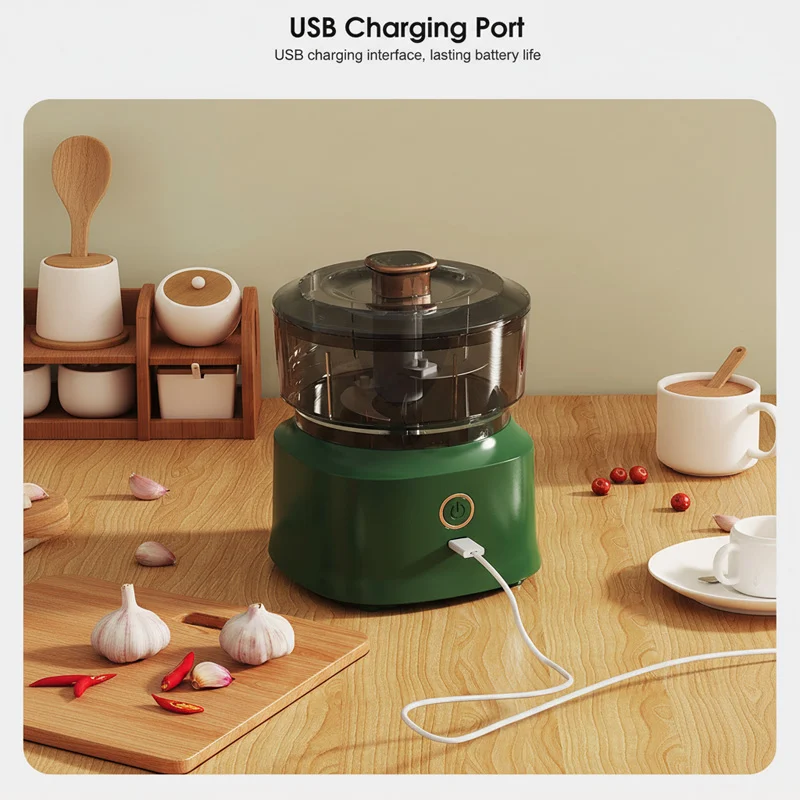 Baby Food Processor Electric Garlic Chopper Meat Chopper Portable Blender Meat Grinder