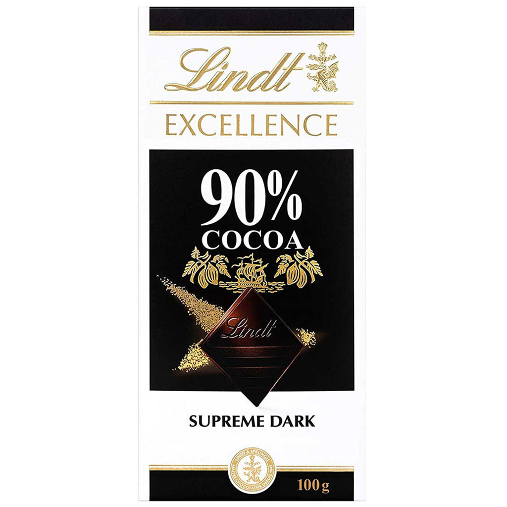 Lindt Excellence 90% Cocoa Supreme Dark Chocolate-100gram