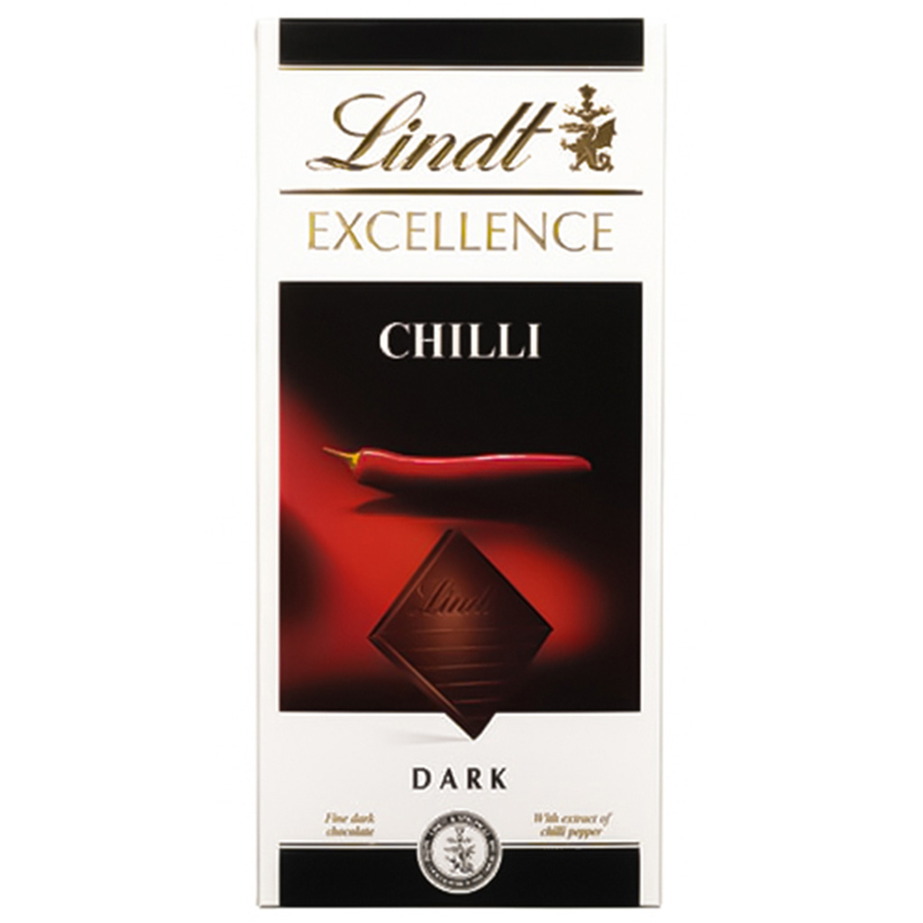 Lindt Excellence Chilli Dark Chocolate-100gram