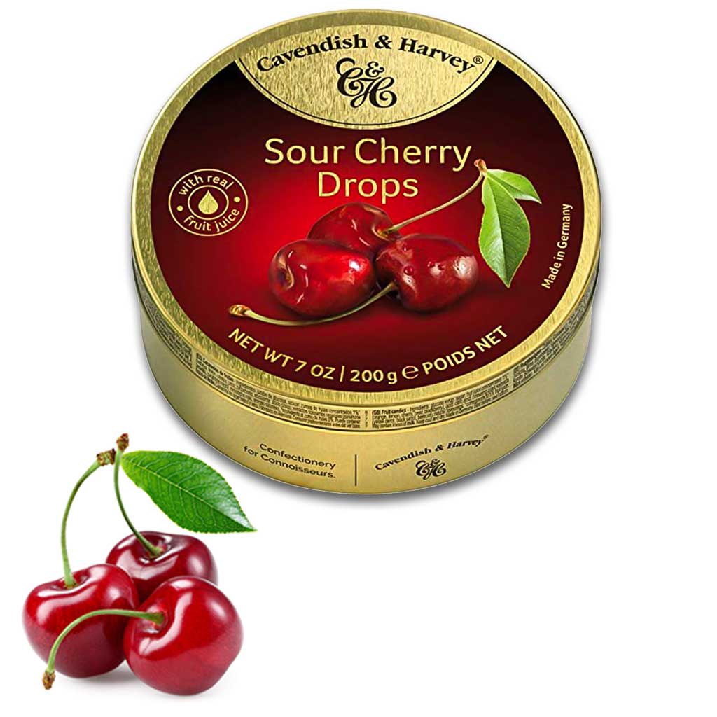 Cavendish & Harvey Sour Cherry Drops-200gram