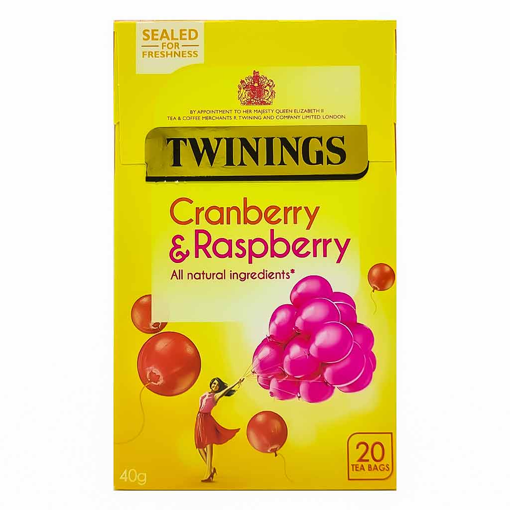 Twinings Cranberry & Raspberry -40 gram (20 tea bags)