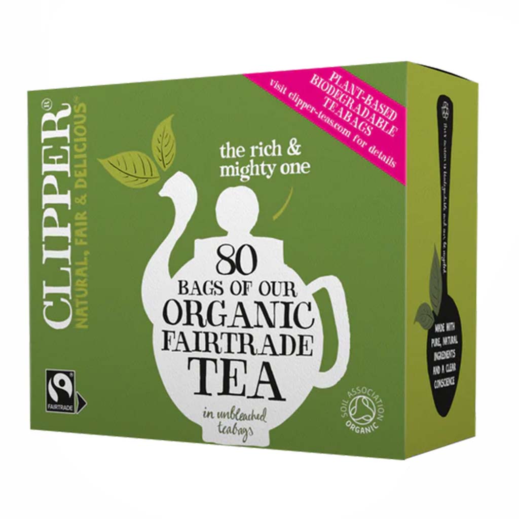Clipper Natural Fair & Delicious Organic Fairtrade Tea-232gram(80 tea bags)