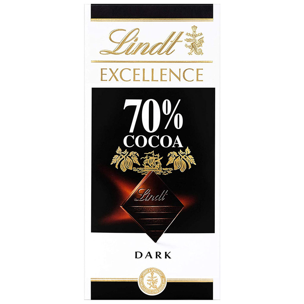 Lindt Excellence 70% Cocoa Intense Dark Chocolate-100gram