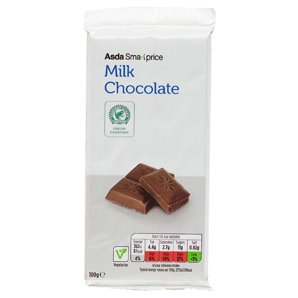ASDA Milk Chocolate- 100gram