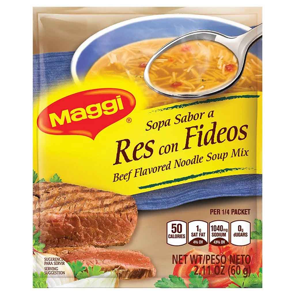 Maggi Beef Flavored Noodle Soup Mix-60gram