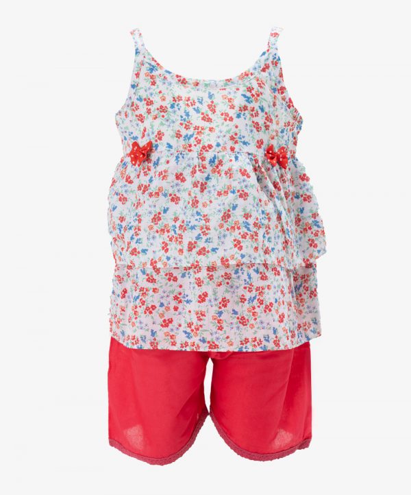 Multi Color Cotton Bottom Tops Set