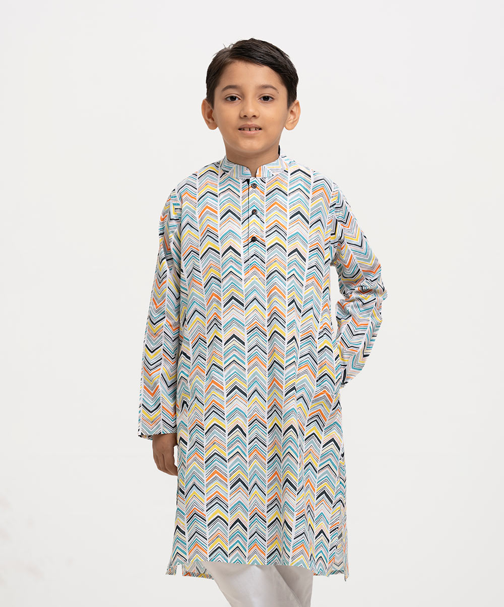 Printed Cotton Panjabi