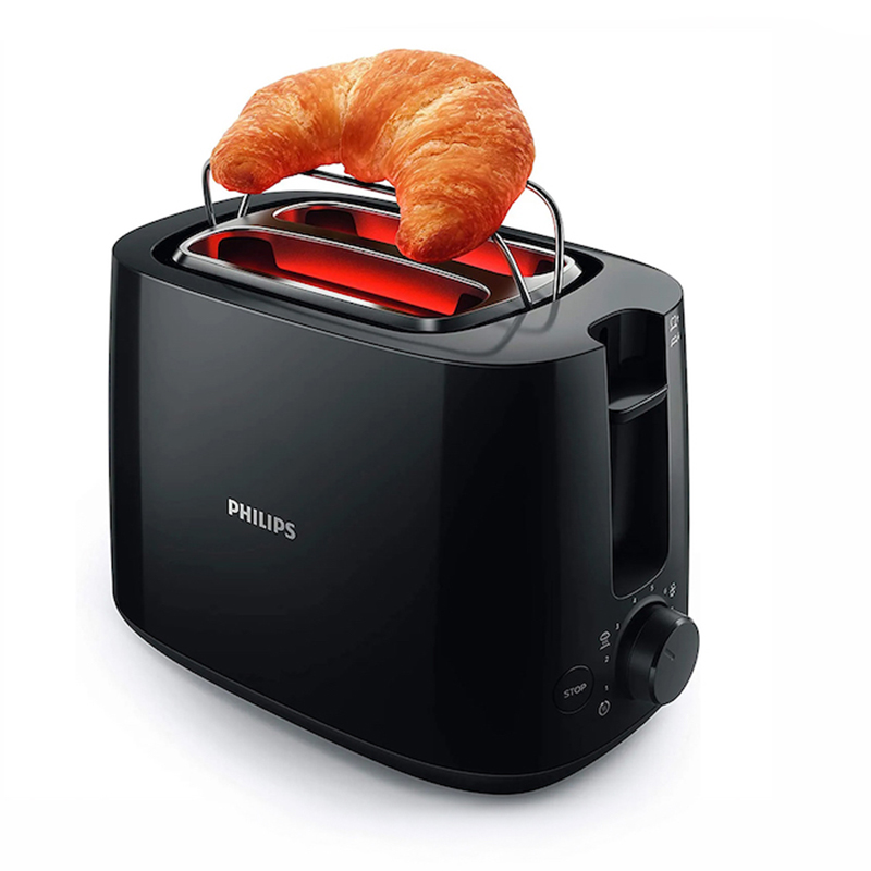 Philips HD2581 daily Collection Bread Toaster-Color Back, Black