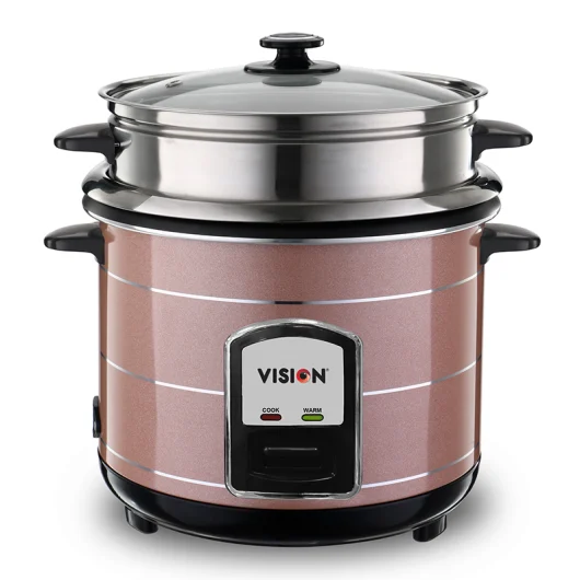 Vision Rice Cooker 3.0 Liter REL-50-05 SS Coffee (Double Pot)